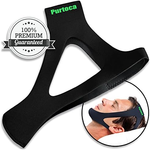 Purtoca Stop Snoring CPAP Chin Strap &amp; Anti Snore Stopper Jaw Supporter Device