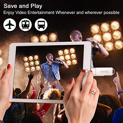 USB Flash Drives for iPhone 128GB [3-in-1] OTG Jump Drive, AHNR Thumb Drives External Micro USB Memory Storage Pen Drive, USB 3.0 Flash Memory Stick for iPhone, iPad, iOS, Android, PC(Silver) - Thumbnail 6
