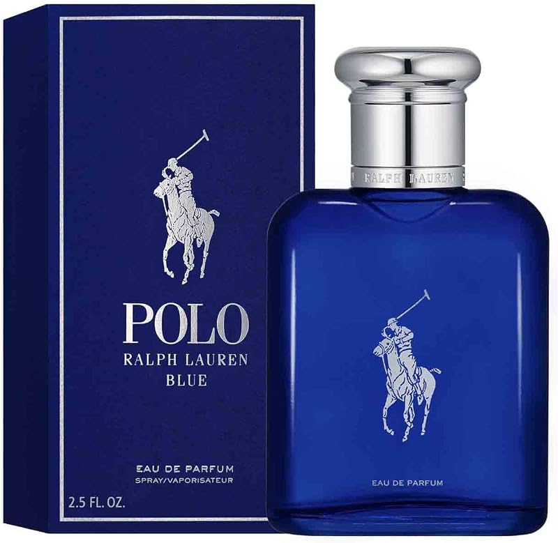 Polo Blue Eau de Parfum, Profumo Uomo Legnoso e Sofisticato, Fragranza Maschile Intensa ed Energizzante, Note di Bergamotto e Iris Blu, A Lunga Durata, Profumo di Lusso da Uomo, 75 ml