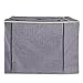 PETSFIT Dog Crate Cover,42 Inch Kennel Cover for Wire Dog Crate, Double Doors, Mesh Window, Flap On The Top and Back is Detachable, Dog Cage Cover Grey