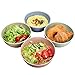 Choary Lightweight Degradable Wheat Straw Bowls 6” 4 Pack, Non-Toxin Healthy Eco-Friendly Pasta Soup Bowl Set, Dishwasher Microwave Safe Unbreakable Reusable Tableware Dinnerware Fruit Snack Container