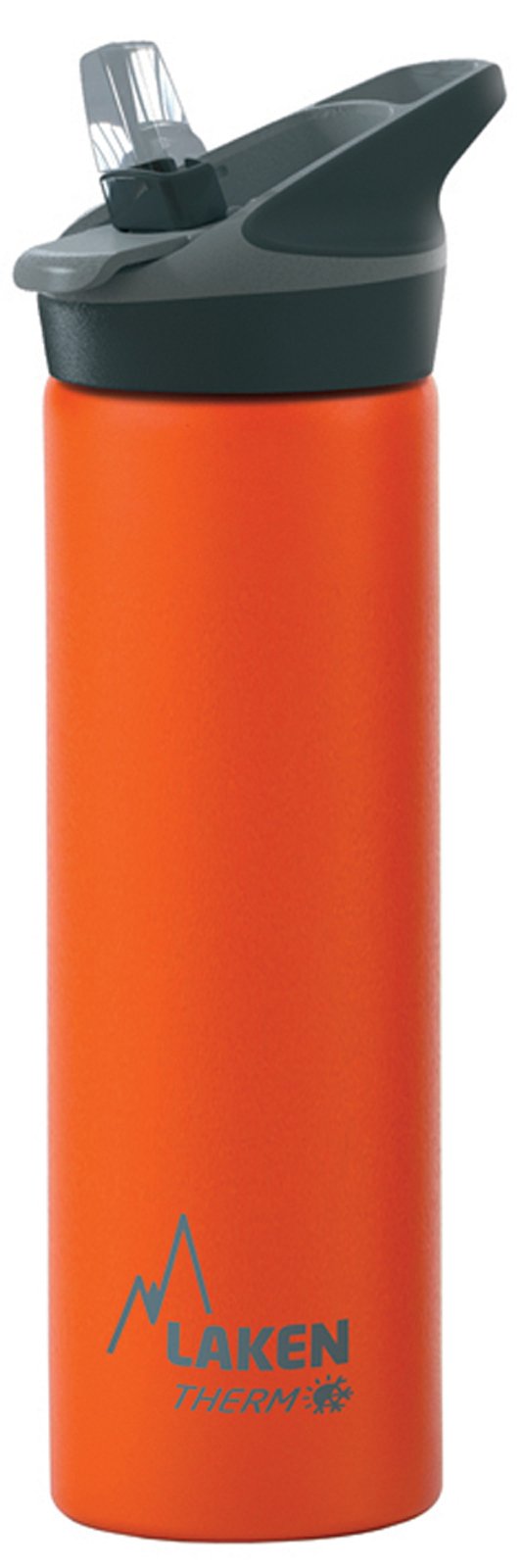 Laken Jannu Vacuum Insulated Stainless Steel Water Bottle with Straw Cap and ..., Orange, 25 Ounce