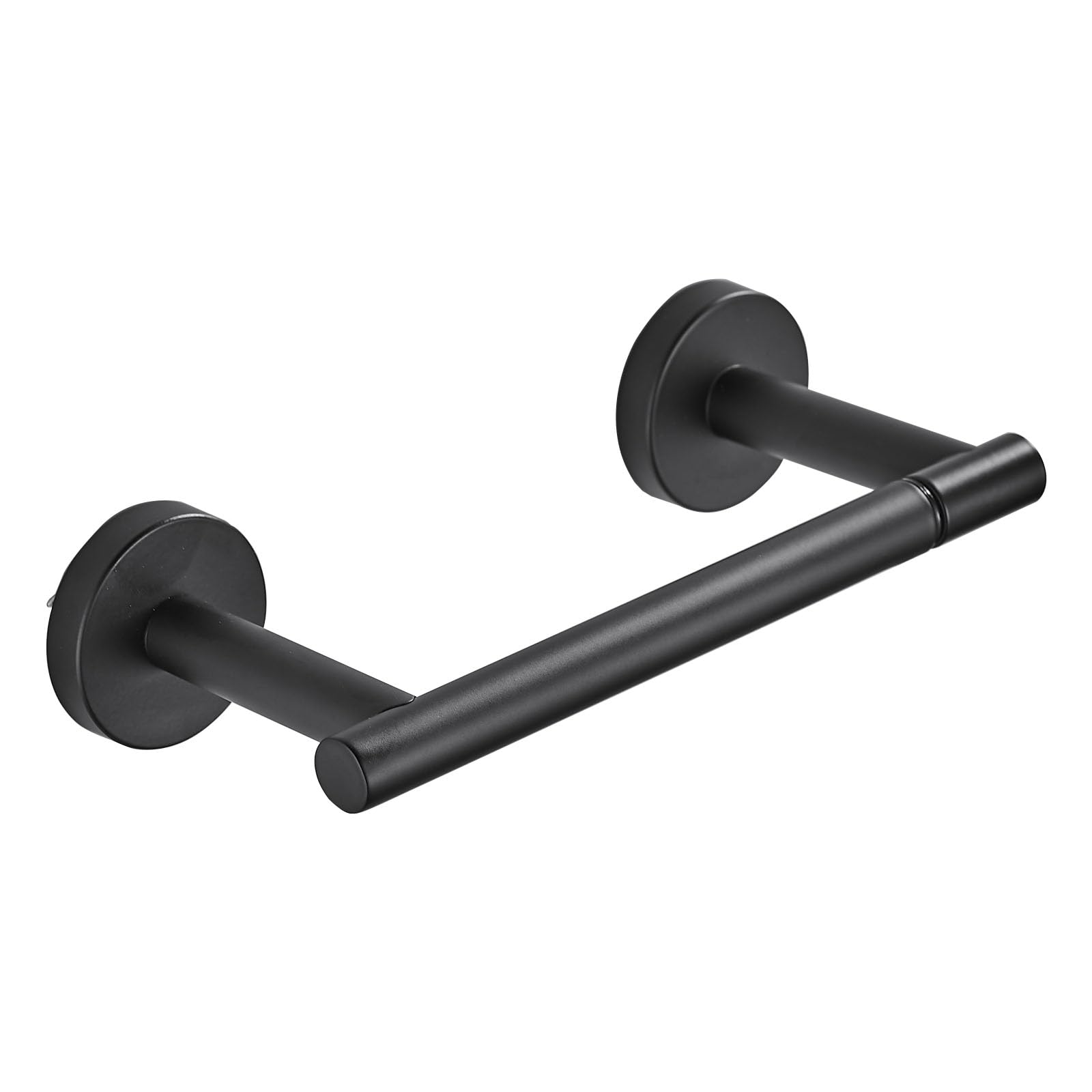 Black Toilet Paper Holder Pivoting Tissue Roll Holder Stainless Steel Toilet Paper Organizer Rotating Round Toilet Paper Hanger for Bathroom Kitchen Modern Wall Mount Design