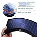 SOKOO Solar Panel, 22W 2 USB Ports Solar Phone Charger(5V/2.4A) with 3 High-Efficiency Foldable Solar Panels,Portable Solar Panel Charger for Cell Phone, iPhone 13/12/11/X-5, iPad, Samsung LG