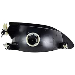 TRQ 2 Piece Headlight Assembly Set Chrome Bezel