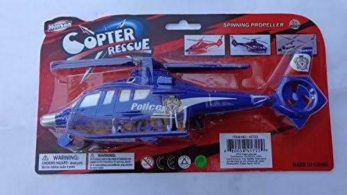 Apachi Helicopter with Spinning Propeller Friction Power & String Pull Back Action & Free Shipping