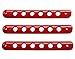 Santu Aluminum Grab Handle Pull Inserts Cover For Jeep Wrangler 2007 - 2017 JK/Unlimited (4 door, Red)