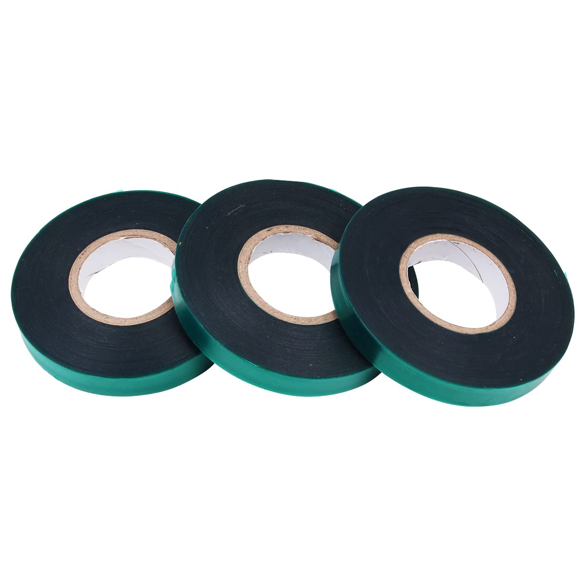 WANGCL 3 Rolls Stretch Tie Tape 1/2 Inch Wide Garden Tie Tape Thick Plant Ribbon Garden Green Vinyl Stake for Branches for Indoor Outdoor Plant Use