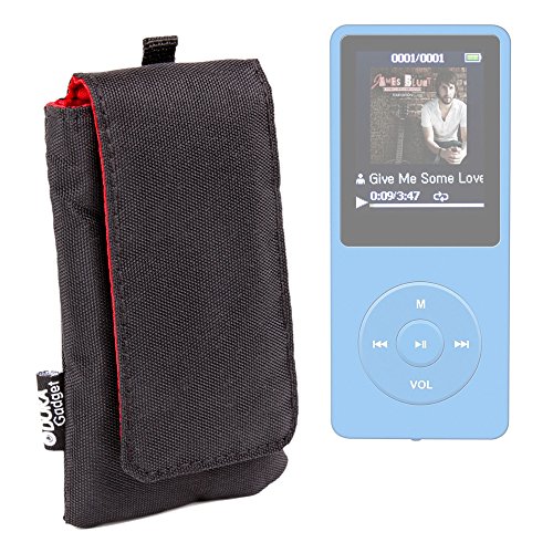 DURAGADGET Jet Black Cushioned Music Player Case/Pouch with Belt Loop - - Compatible with The AGPtEK A02 70 Hours Music Playback MP3 Lossless Sound Entry Hi-Fi 8GB Music MP3 Player - Thumbnail 7