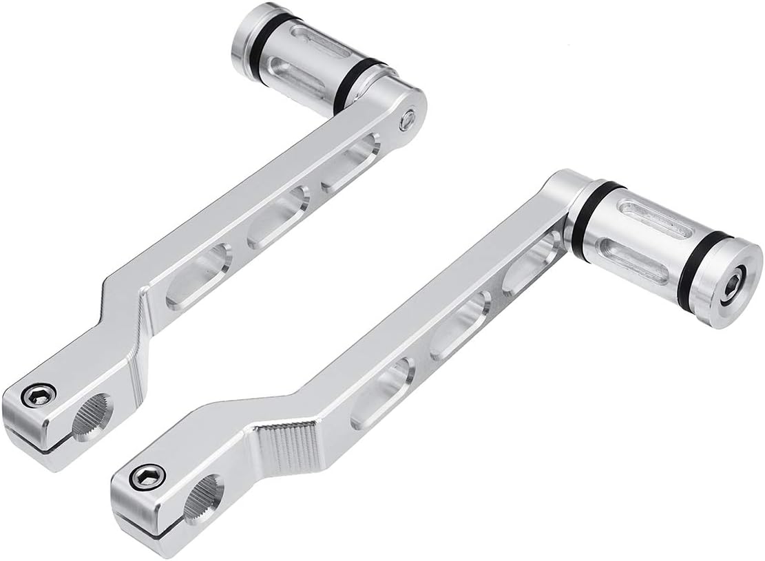 CALALEIE Levier de levier de levier de pression//talon avec bord chrom/&eacute; avec pinces de changement de vitesse pour moto Softail Harley Touring Pi/&egrave;ces de d/&eacute;coration moto neuves