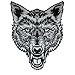 VEGASBEE Big Lone Wolf Head Patch Light Reflective Embroidered Iron-On Patch for Jacket Vest Large Size 12