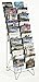 Displays2go Tiered Black Wire Magazine Rack, 19-1/4