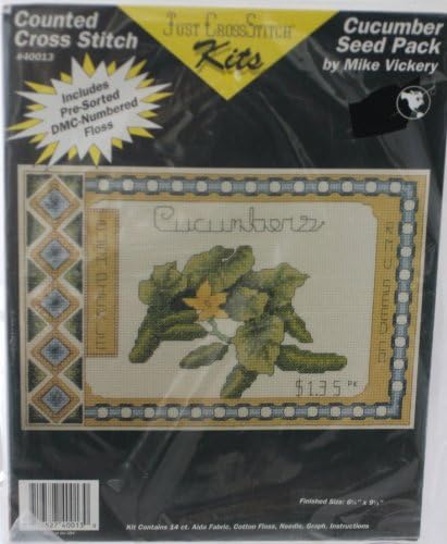 Just Cross Stitch Cucumber Seed Pack Counted Cross Stitch Kit