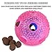 Airsspu Interactive Dog Toy - IQ Treat Ball Food Dispensing Toys for Small Medium Large Dogs Durable Chew Ball - Nontoxic Rubber and Bouncy Dog Ball - Cleans Teeth (Rose)