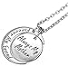 Mother's Day Jewelry Gifts from Son or Daughter 'ALWAYS MY MOTHER FOREVER MY FRIEND' Engraved Crescent Moon Pendant Necklace - Mom Birthday Jewelry Gifts To Best Mom Ever, I Love You Mom Gift (Silver)