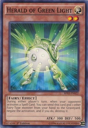 Yu-Gi-Oh! - Herald of Green Light (BP03-EN022) - Battle Pack 3: Monster League - 1st Edition - Common
