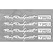 Encell Car Door Sticker Decal for TRD Toyota,White