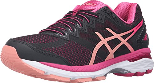 ASICS Women's GT-2000? 4 Black/Peach Melba/Sport Pink Sneaker 5 B (M)