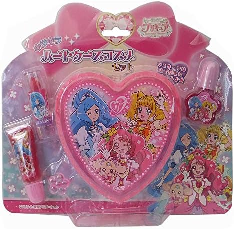 Shomido PR39135 Healing Pretty Cure with Heart Case, Cosmetics Set, Kids Cosmetics, Characters, Children’s Cosmetics, Showbi, Storage, Miscellaneous Goods, Kids, Fashion, Cosmetics
