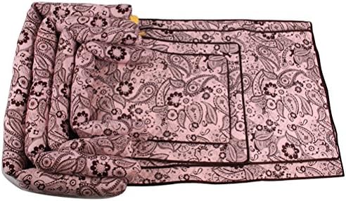 SUNLIGHTAM 33.5"x23.6"x3.9" Dog Cat Bed Soft Warm Pet Cushion Furniture Cushion Basket Sofa Kennel Couch Bed Flower Print (Pink, M)