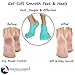 5-Toe Moisturizing Cracked Heel Socks - Treat Your Dry Feet Fast. Best Pain Relief from Cracking Foot Skin with These Gel Infused Moisturizer Sleeves for Women and Men (2 Pairs)