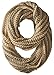 D&Y Women's Dots Weaving Solid Knit Loop Infinity Scarf