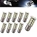 Motorus93 10 X 1157 BAY15D 5050 27-SMD 1157A 7528 2057 2357 LED HID White Turn Signal Parking Light