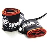Crossfit Wrist Wraps-Strength Wraps-WOD Weightlifting Wrist Wraps Straps Gym Training Support,workout-powerlifting-bodybuilding-women & Men-one Size Fits All- ONE PAIR