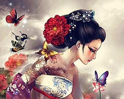 hjlwx TELEGLO 1000 pieces jigsaw puzzles for adults 3D Butterfly And Beauty Girl Tattoo 70cmx50cm Buy this product, buy one get three free