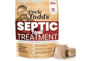 Uncle Todd's Septic Pods - Ultimate Septic Tank Treatment - Eco-friendly, 12-month Supply - Powerful Septic Treatment That Ac