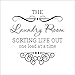 The Laundry Room Sorting Life Out One Load at a Time Wall Quote Vinyl Mural Art Decal Romoveable Black Carved Home Decal Sticker (Black)