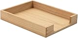 KIRIGEN Wooden Letter Tray Single Tier A4 Desk Organizer Paulownia Wood view 1