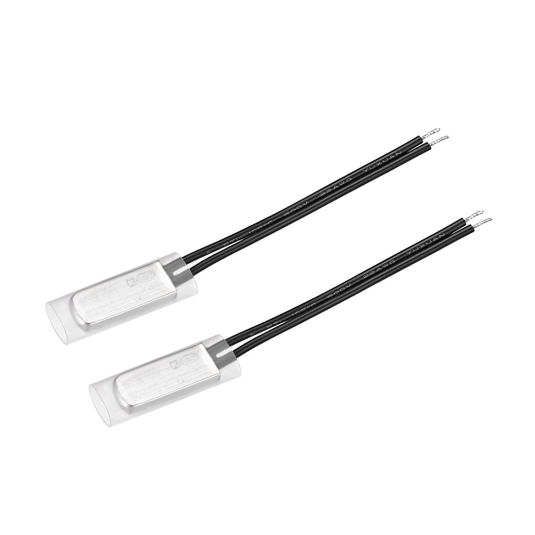 Photo 1 of uxcell KSD9700 Thermostat, 60? Normally Close Temperature Switch Thermal Switch, N.C 10A Metal Temperature Controller 2pcs