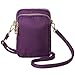 HAIDEXI Small Crossbody Bags Cell Phone Purse Smartphone Wallet For Women (A-PURPLE)