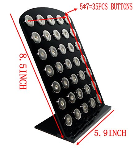 Ladieshow Acrylic Snap Button Jewelry Display Board for Larger Size 12mm 18mm 20mm Button