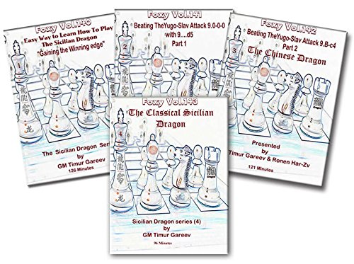 FOXY OPENINGS - The Sicilian Dragon Series Complete Set - Volumes 1-4