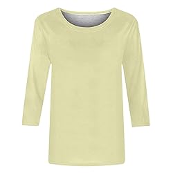 Summer Tops for Women 2025,Womens 3/4 Length Sleeve