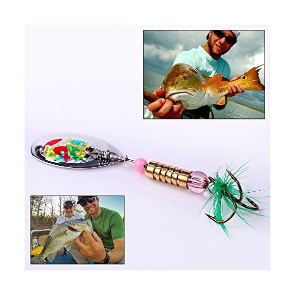 Sougayilang-Rotatable-Spinning-Fishing-Lure-with-Feather-Pack-of-30pcs