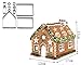 Christmas House Cookie Cutter Set Stainless Steel Cake Biscuit Cookie Cutter Mold DIY Baking Pastry Tool Bake Your Own Small Haunted Gingerbread House Kit,