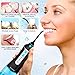Cordless Water Flosser Oral Irrigator, Nicefeel 300ML 2 Tip Case Portable and Rechargeable Water Flossing for Travel, IPX7 Waterproof 3 Mode Teeth Cleaner with Tongue Cleaner, 4 Jet Tips for Home