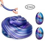 Slime, 2 Pack Colorful Soft Fluffy Slime Scented Putty Stress Relief Toy Sludge Toys for Kids Adult