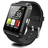 EFOSHM V8 Smartwatch Phone for IOS Android iPhone 6 Plus 5S 5C 5 4S, iPad Air, mini, Samsung Galaxy S6 S5 S4 S3, Note 4 3 2, Tab 4 3 2 Pro, Nexus 4 5 7 10, HTC One, One 2(M8), LG G3, MOTO X G - Black