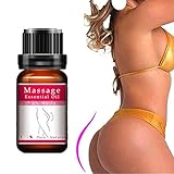Hometom Buttock Enhancement Massage Essential Oil Hip Lift up Butt Firm Skin Enlargement (Brown)