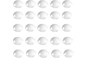 XIMKEE 100 Pieces Round Glass Cabochon Clear Glass Dome Cabochons Tiles Flat Back Glass Dome Tile for Cameo Pendants Photo Jewelry Handcrafts DIY Findings Rings Necklaces (18mm/0.7")