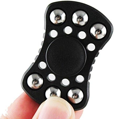 Paddle Spinner - The Best New EDC Mini Fidget Spinner, Relieves Stress &amp; Anxiety And Increases Focus For ADHD &amp; ADD (Black)