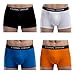 ETERNAL CENTURY Men's Underwear Cotton Stretch Low-Rise Boxer Briefs (4-Pack) Assorted Colors L