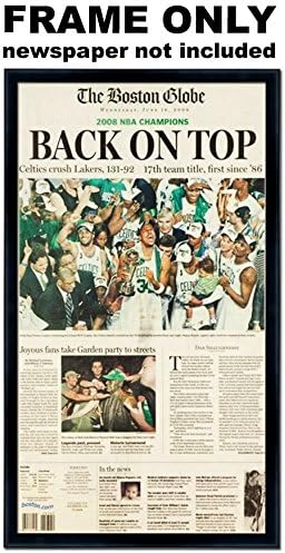 The Boston Globe - Boston Celtics Newspaper Frame