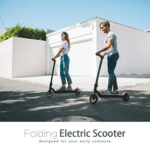 XPRIT Folding Electric Kick Scooter w/Long Lasting Battery (Black-6.5" Wheel) - Thumbnail 3
