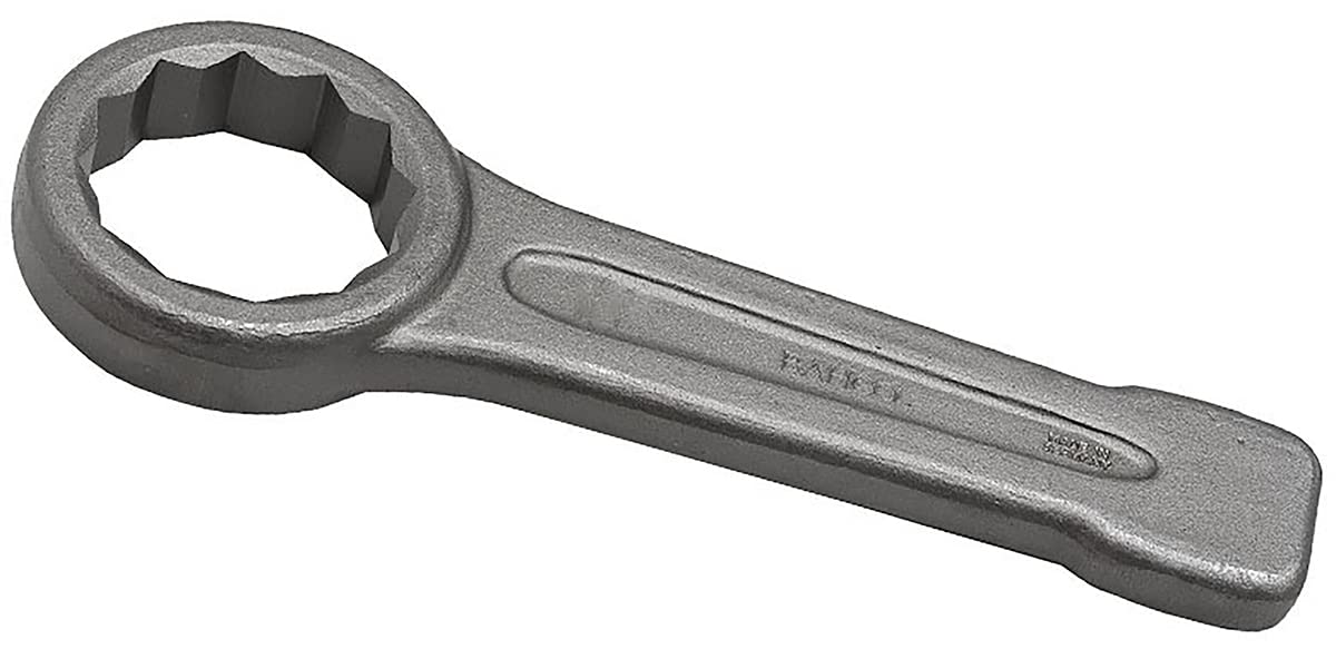 Bahco 7444SG-M-30 12-Points Ring End Slogging Wrench, Grey, 30 mm