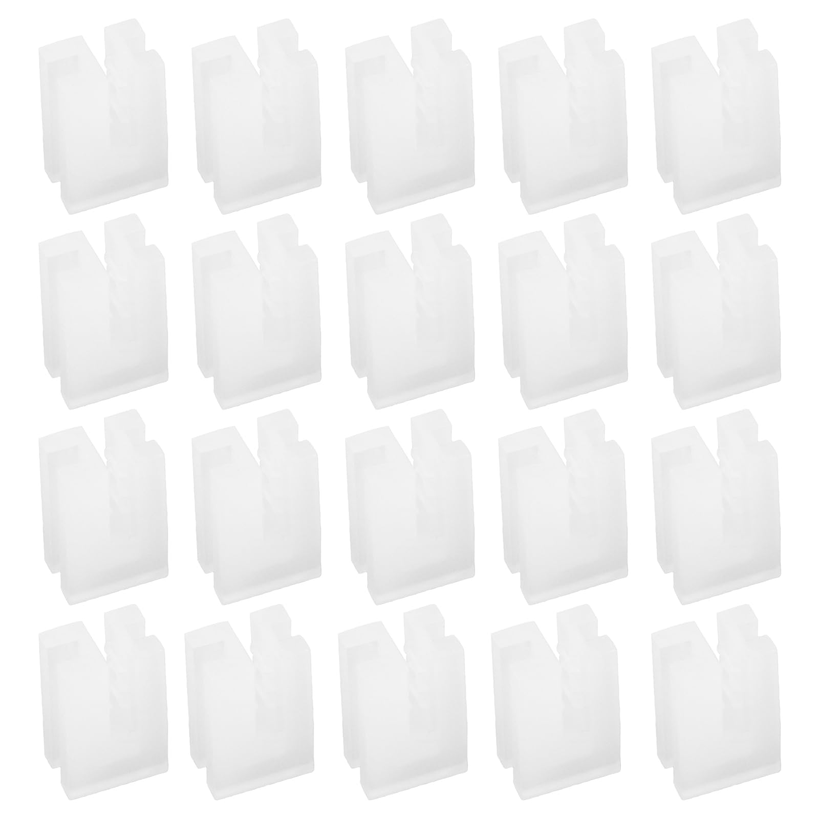OTOTEC 20Pcs Radiator Anti Vibration Inserts 10x14mm Radiator Bracket Packers Home Radiator Bracket Protector for Plate Radiator Hooks Protective Case White